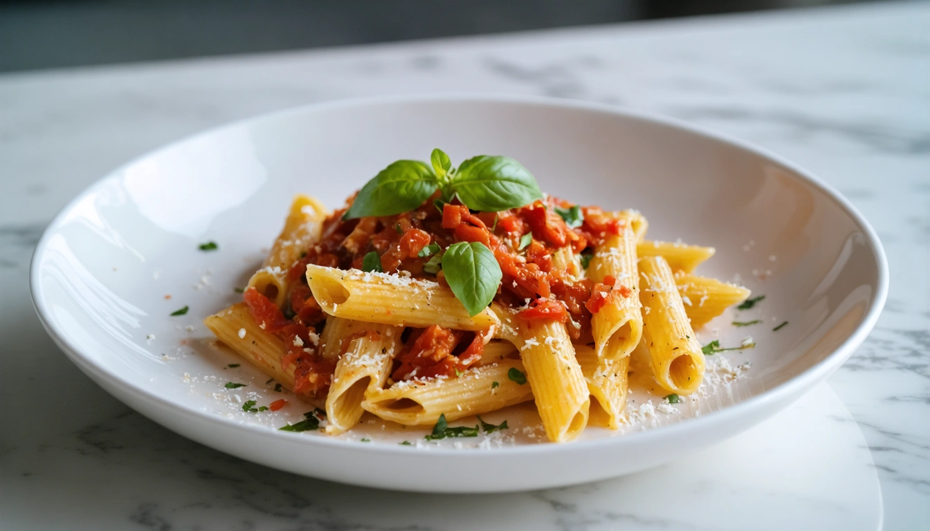 pasta alla crema di peperoni